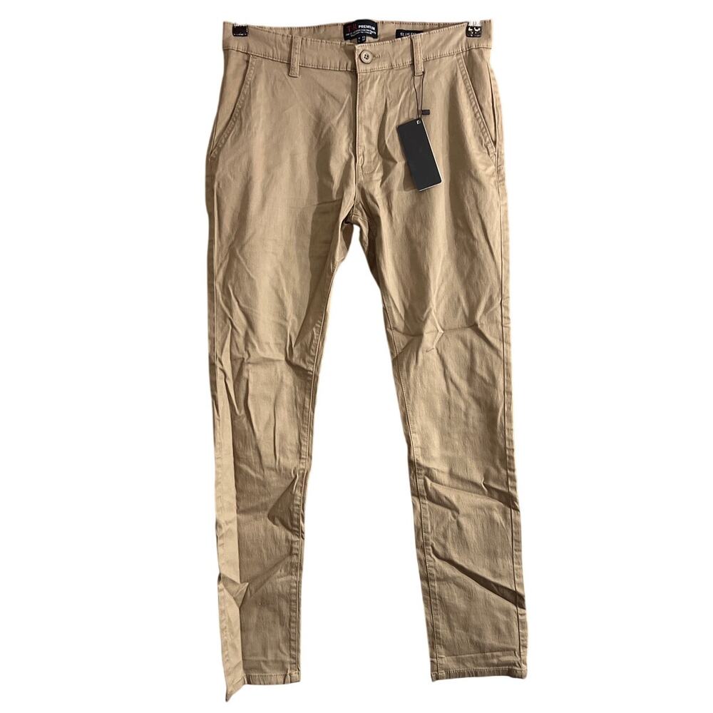 TR Tailored Recreation Premium Men's Khaki Pants Size 32W 32L 32x32 New